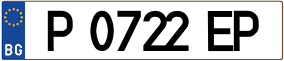 Trailer License Plate